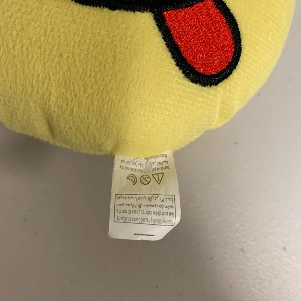 Smiley Face Emoji Plush Collectible Stuffed Animal Yellow Tongue Happy Toy Doll - Picture 4 of 4
